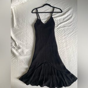 Knit little black dress from Stradivarius
